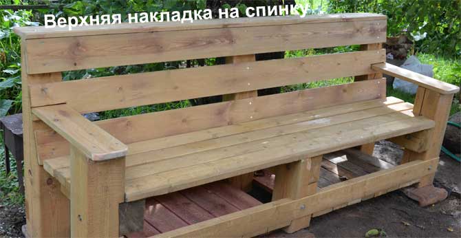 Верхняя накладка на спинку скамьи. Верхняя накладка на спинку скамьи.